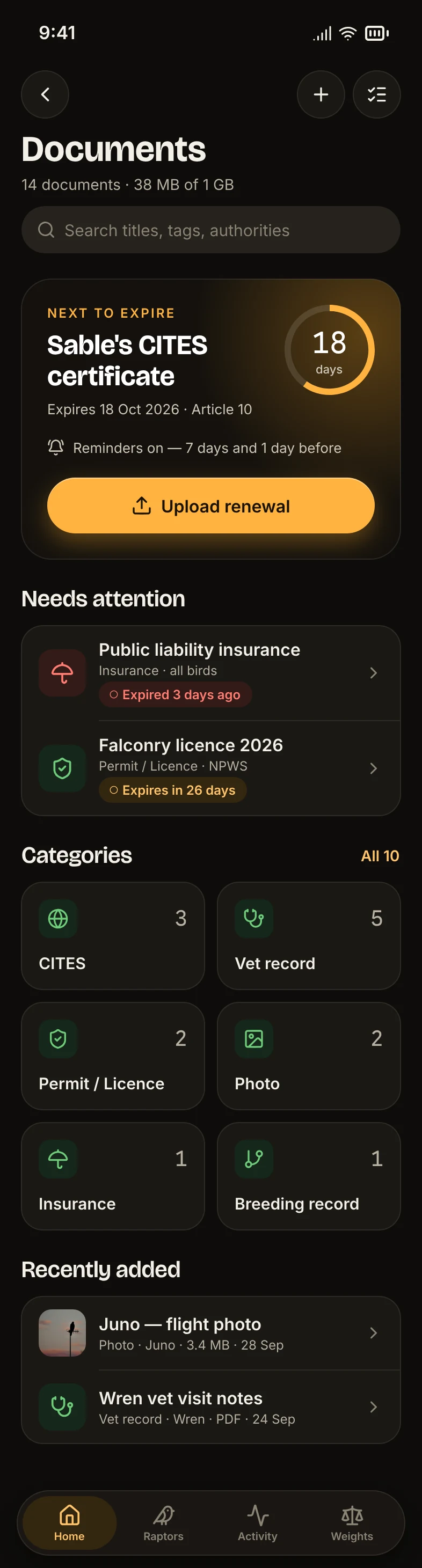 Documents / Vault
